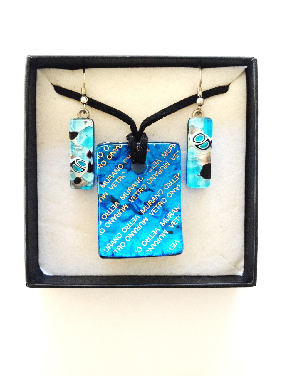 Earrings IN Original Murano Glass Jewelry Heart Handmade Unicum | eBay
